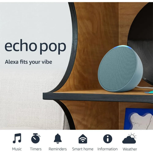 AMAZON ALEXA ECHO POP 1VERDE AZUL