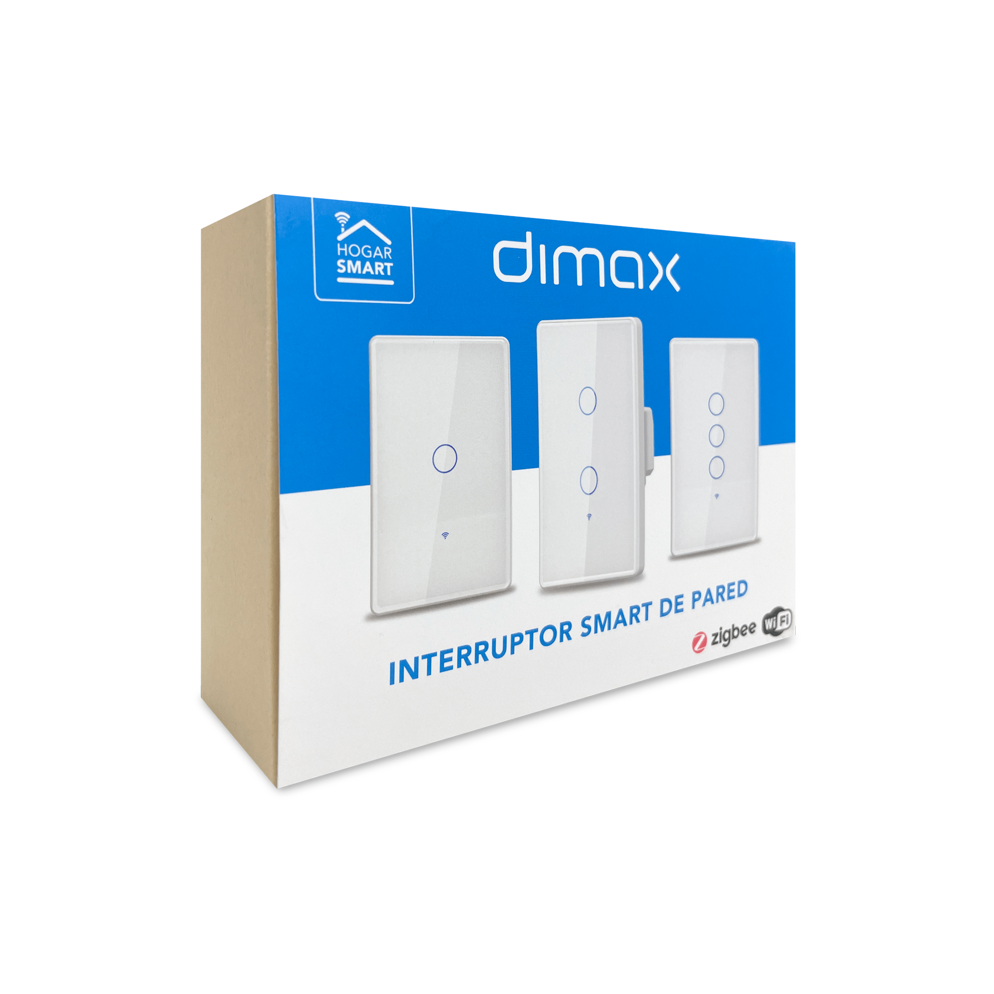 Interruptor Touch Wifi de 1 toma (Negro)
