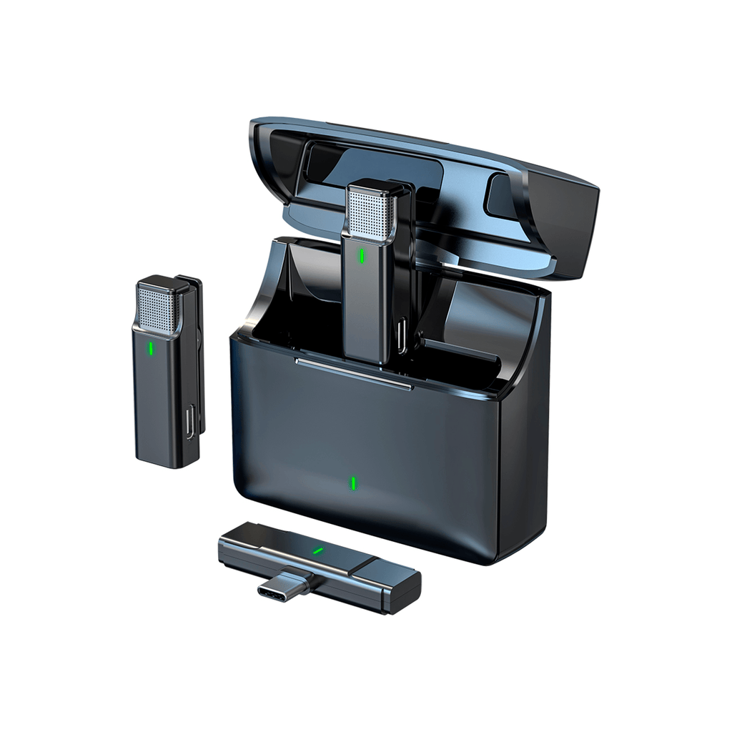 Micrófono Inalámbrico Doble + Usb C