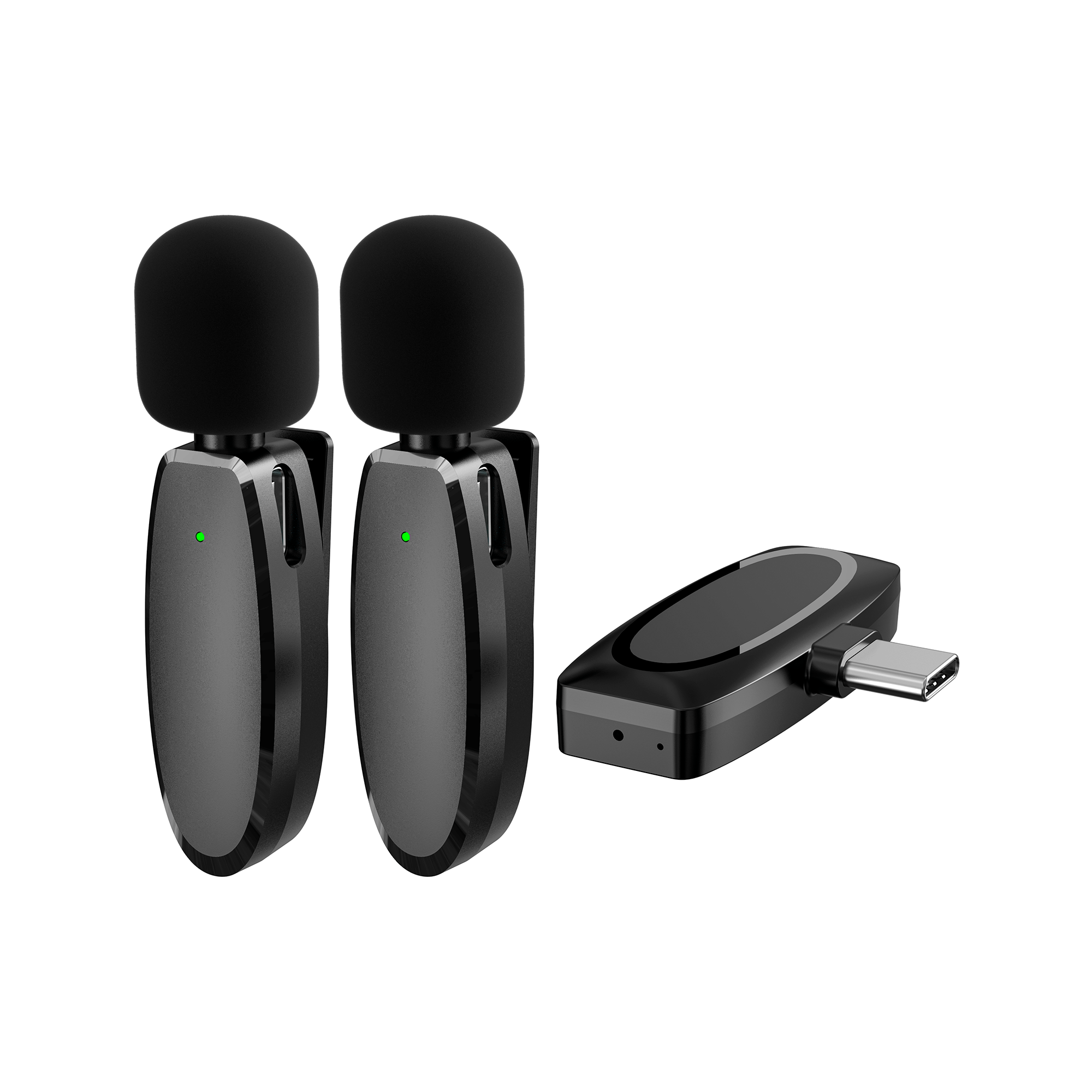 Micrófono Doble + Receptor Usb C